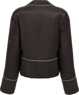 Off-white Womens Black Acetate Blouse