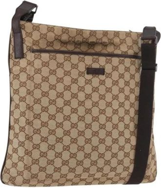 Gucci Pre-owned Cross Body Bag - unisex - Vintage Schoudertas - Bruin - ONE Size - Leer - Vintage