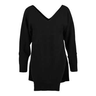 Stefano Mortari Maglione Girocollo con Orlo Asimmetrico - - Knitwear - Donna - Nero - S
