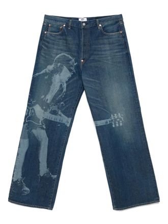 Junya Watanabe printed jeans - Blue