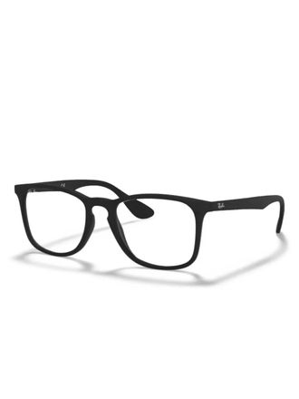 Ray-Ban square shaped glasses - unisex - Rubber/Acetate - 50 - Black