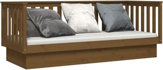 vidaXL Day Bed without Mattress Honey Brown 90x190 cm Single Solid Wood Pine Vidaxl