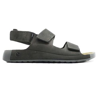 Ecco Ecco Cozmo 500944 Leather Mens Hook and Loop Sandals - Steel - Size:UK 12-12.5