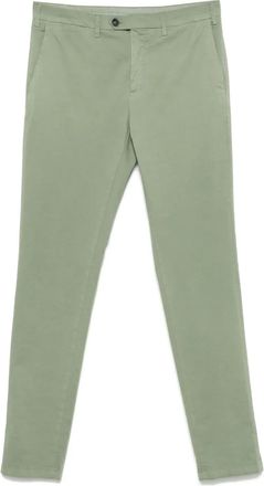 Canali Chino in cotone elasticizzato - Verde