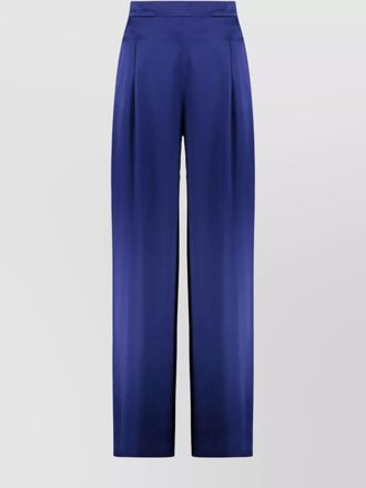 Max Mara satin high waist wide leg trousers