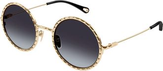 Chloé CH0230S 001 Womens Sunglasses Gold Size 53