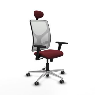 Piqueras y Crespo Silla De Oficina Piqueras Y Crespo Motilla Cuero Sint&eacute;tico Granate