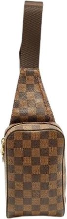 Louis Vuitton Pre-owned Cross Body Bags, female, Brown, Size: ONE SIZE Pre-owned Canvas Cross Body Bag