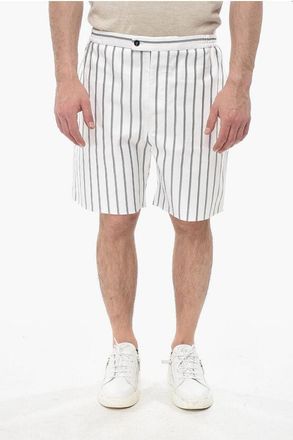 Ferragamo Striped Shorts with Elastic Waist size 50