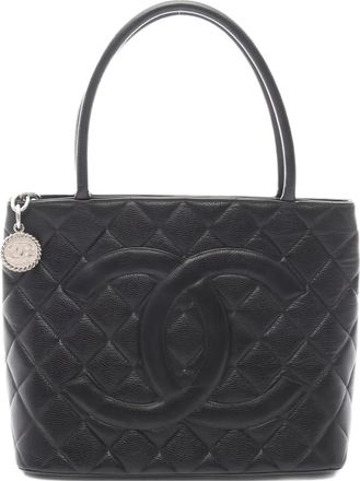 Chanel 2000-2002 gewatteerde shopper - Zwart