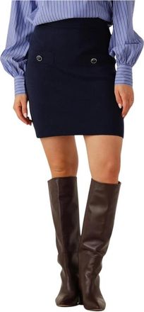 Janice Rodger Minirok - Dames - Korte rokken - Blauw - XL - Rokken