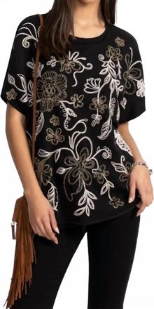 Johnny Was Adelaide French Terry Poncho In Black