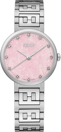 Fendi Forever Fendi Diamond Bracelet Watch, 29mm in Silver/Pink/Silver at Nordstrom Rack