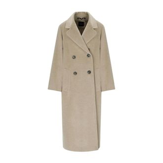Max Mara Dames, Mantels, Beige, Maat: XS Wol