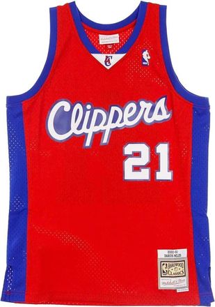 Mitchell & Ness Vintage NBA Swingman Tank Top - Heren - Fitness - Rood - S - Polyester - Fitness