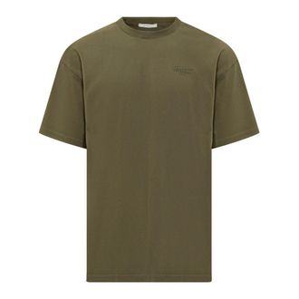 Givenchy T-Shirts, male, Green, Size: 2XL T-shirt in cotton with Stamp print