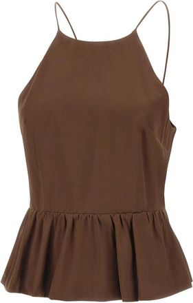 The Garment Cata Top - Dames - Tops zonder mouwen - Bruin - S - Tops