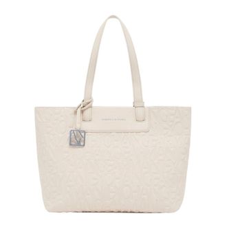 A|X Armani Exchange Large Shopping Bag - female - Armani Exchange - Shopping Bags - Beige - ONE SIZE - Bags