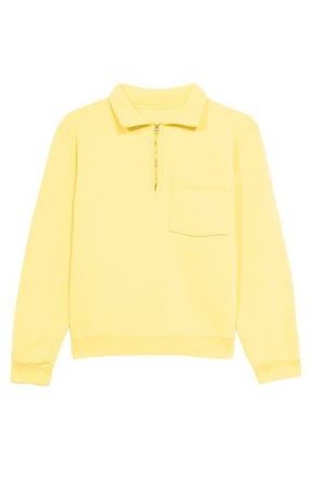 Fortela Woven Zip-Up Sweatshirt in Canary at Nordstrom, Size Xx-Large