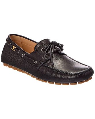 Valentino Leather Moccasin