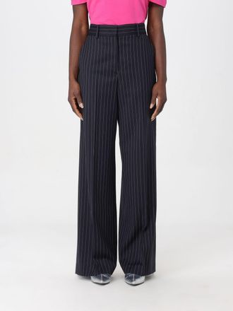 Msgm Pantalone Msgm in misto lana con stampa gessata