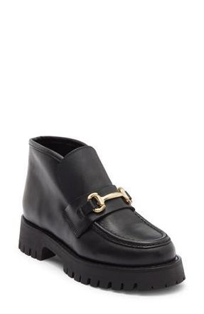 Steve Madden Leon Short Boot in Black Leather at Nordstrom Rack, Size 10
