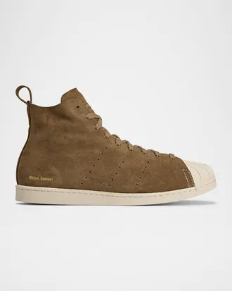 adidas x Wales Bonner Men & apos;s Superstar Suede High-Top Sneakers