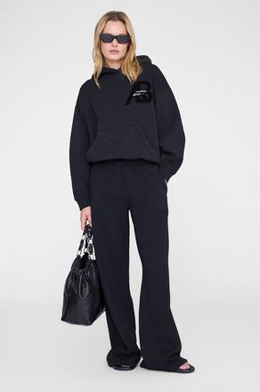 Anine Bing Monogram Kacey Sweatpant in Vintage Black at Nordstrom, Size X-Small