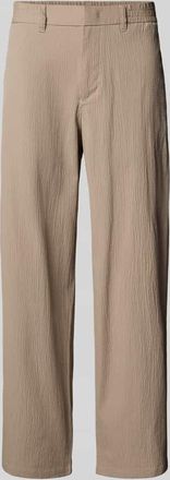 A|X Armani Exchange Straight Leg Hose mit Strukturmuster in Beige, Gr&ouml;&szlig;e 32