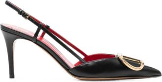 Valentino Garavani Black Logo Pumps