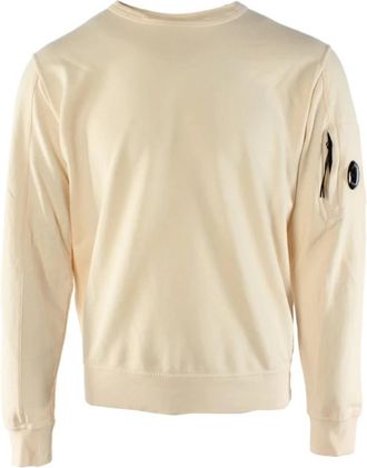 C.P. Company Light Fleece Sweatshirt - Heren - Sweatshirts - Beige - XL - Katoen - Hoodies & sweatvesten