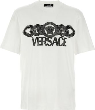 Versace Medusa Logo Print T Shirt
