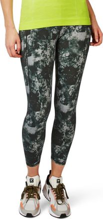 Sweaty Betty Zero Gravity Pocket 7/8 Running Leggings in Green Tie Dye Print at Nordstrom, Size Large