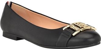 Tommy Hilfiger Gallyne Womens Flat Shoes Black : 6.5 M, Synthetic
