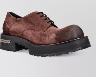 Balenciaga leather derby shoes