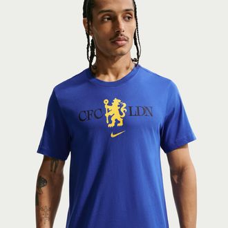 Nike Chelsea FC Nike Mens Soccer T-Shirt in Blue | IM1656-495