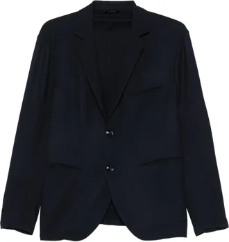Giorgio Armani Tailored Black Wool Notch Lapel Blazer