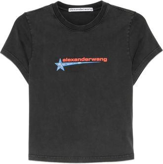 Alexander Wang T-shirt Hotfix Star - Grigio