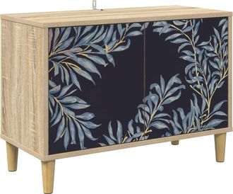 vidaXL Mueble De Tv Dokkum 69 X 33 X 50 Cm Sonoma Madera De Ingenier&iacute;a Vidaxl