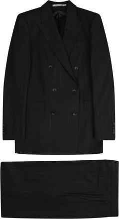 Tagliatore Tailored Jasmine Black Wool-Blend Suit