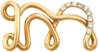 Charlotte Chesnais Alphajoaillerie 18kt Gold Necklace - Letter M - One Size