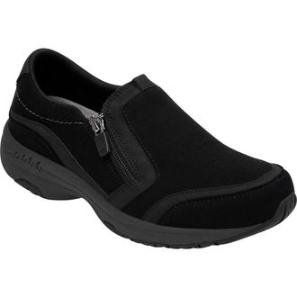 Easy Spirit Thallow Side Zip Casual Slip-On Sneaker - Wide Width Available in Black at Nordstrom Rack, Size 8.5