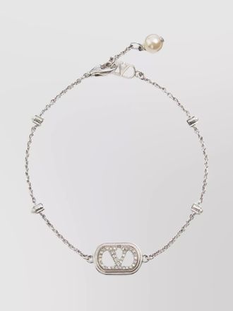 Valentino Garavani pearl and crystal necklace