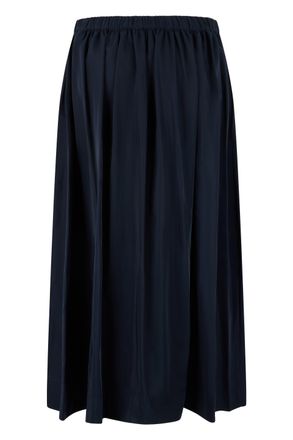 Veronica Beard Crinkled Taffeta Skirt - Navy