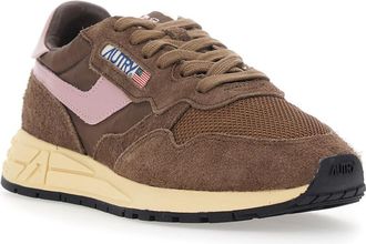 Autry Womens Sneakers Brown Leather Nylon Trainers