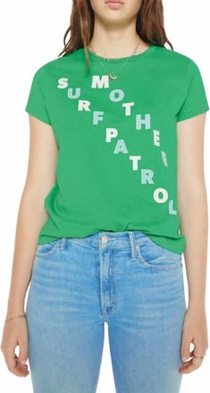 Mother Boxy Goody Goody Surf Patrol T-Shirt In Green