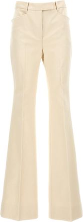 Tom Ford Moleskin Pantaloni Bianco-Donna
