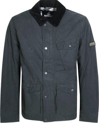 Barbour Winter Drifter Washed Waxed-cotton Military Jacket