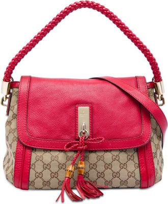 Gucci Pre-owned Gucci GG Canvas Bella Flap Satchel Ladies QN82XT98TWYAYW46