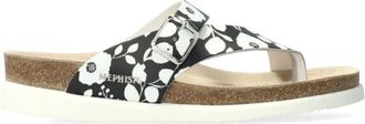 Mephisto Lichtgewicht Teenslipper met Soft-Air Technologie - Dames - Slippers - Zwart - 36 EU - Leer - Schoenen